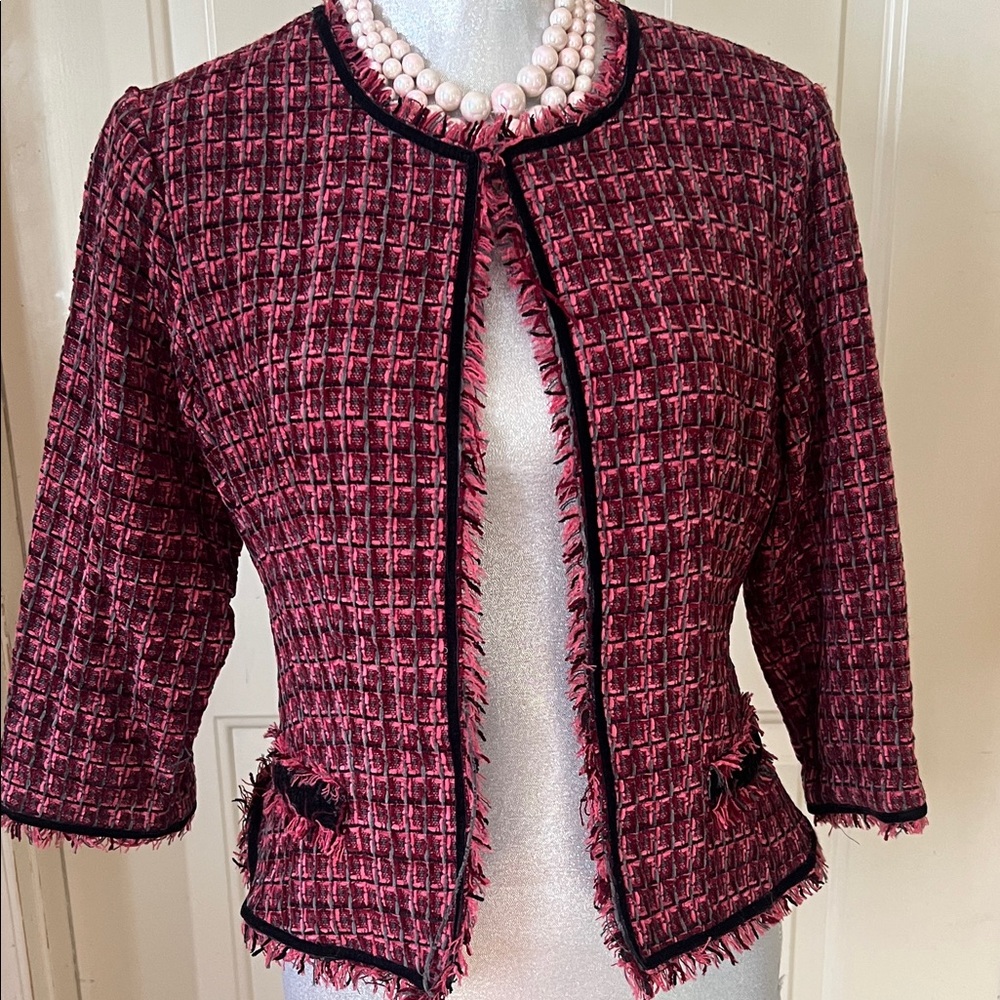 VTG Robbie Bee 12P Pink Tweed Jacket